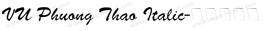 VU Phuong Thao Italic字体转换